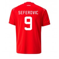 Moški Nogometni dresi Švica Haris Seferovic #9 Domači SP 2022 Kratek Rokav